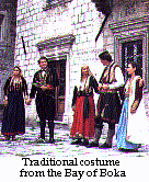 Traditional costumes from the Bay of Boka