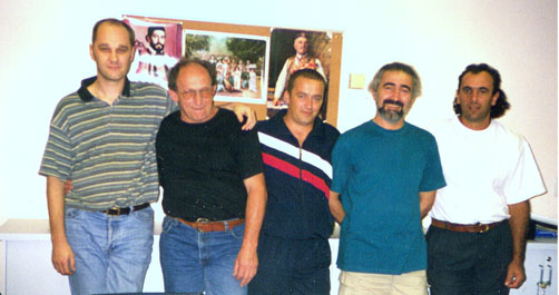 s' lijeva na desno:Z.Djuranovic,M.Gojovic,V.Nenezic,M.Mandic i Dj.Ilickovic - nedostaju J.Ilic iz